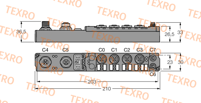 Turck-p/n: 6824432, Type: SDPB-0404D-1005