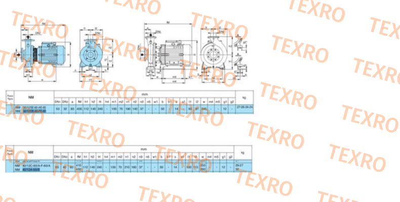 Calpeda-NM 32/12 FE-60 380V-60Hz R3-X7X72Z7 