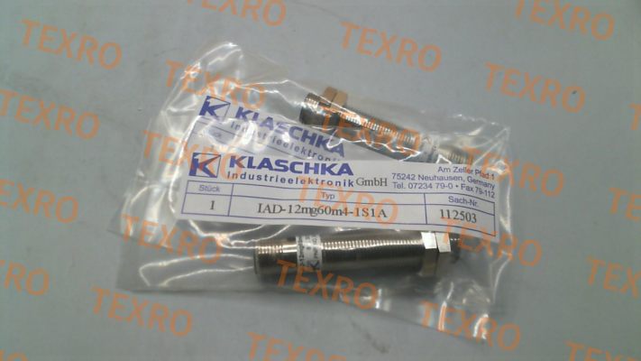 Klaschka-P/N: 112503, Type: IAD-12mg60m4-1S1A