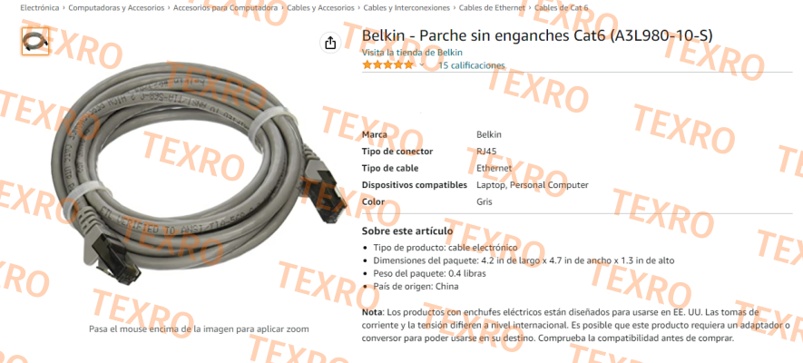 BELKIN-A3L980-10-S