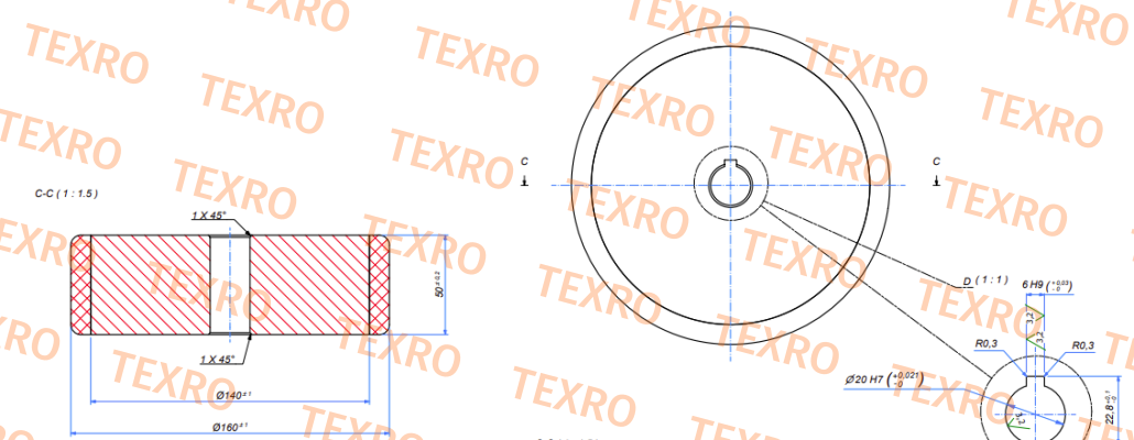 Tente-FTB 160X50 (20X50)