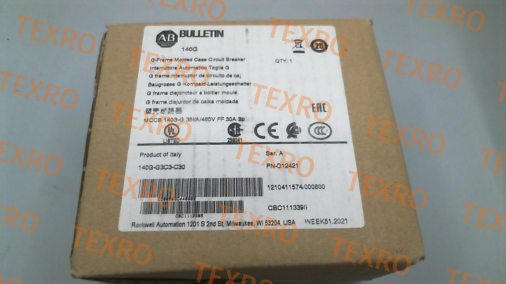 Allen Bradley (Rockwell)-140G-G3C3-C30