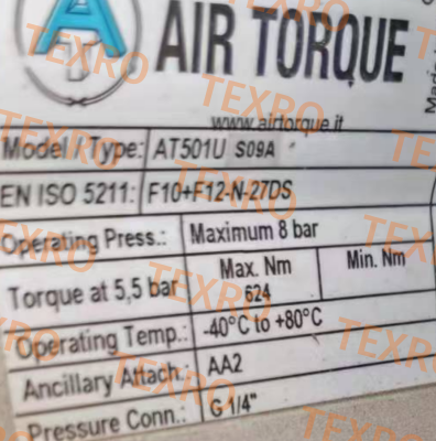 Air Torque-B10- AT501US09AF10+F12 27DS-000