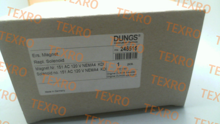 Dungs-p/n: 95246515 type: NEMA4 KDI 151 AC 120V