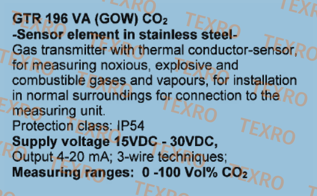 Ados-GTR 196 VA (GOW) CO2    